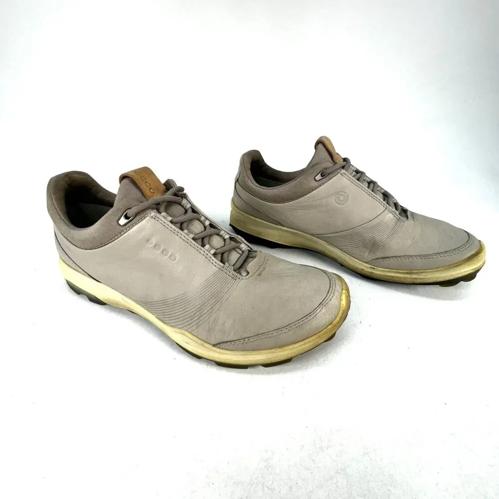 ECCO BIOM HYBRID 3 Womens 7 / 38 Gore-Tex Golf Shoes Yak Leather Spikeless Grey